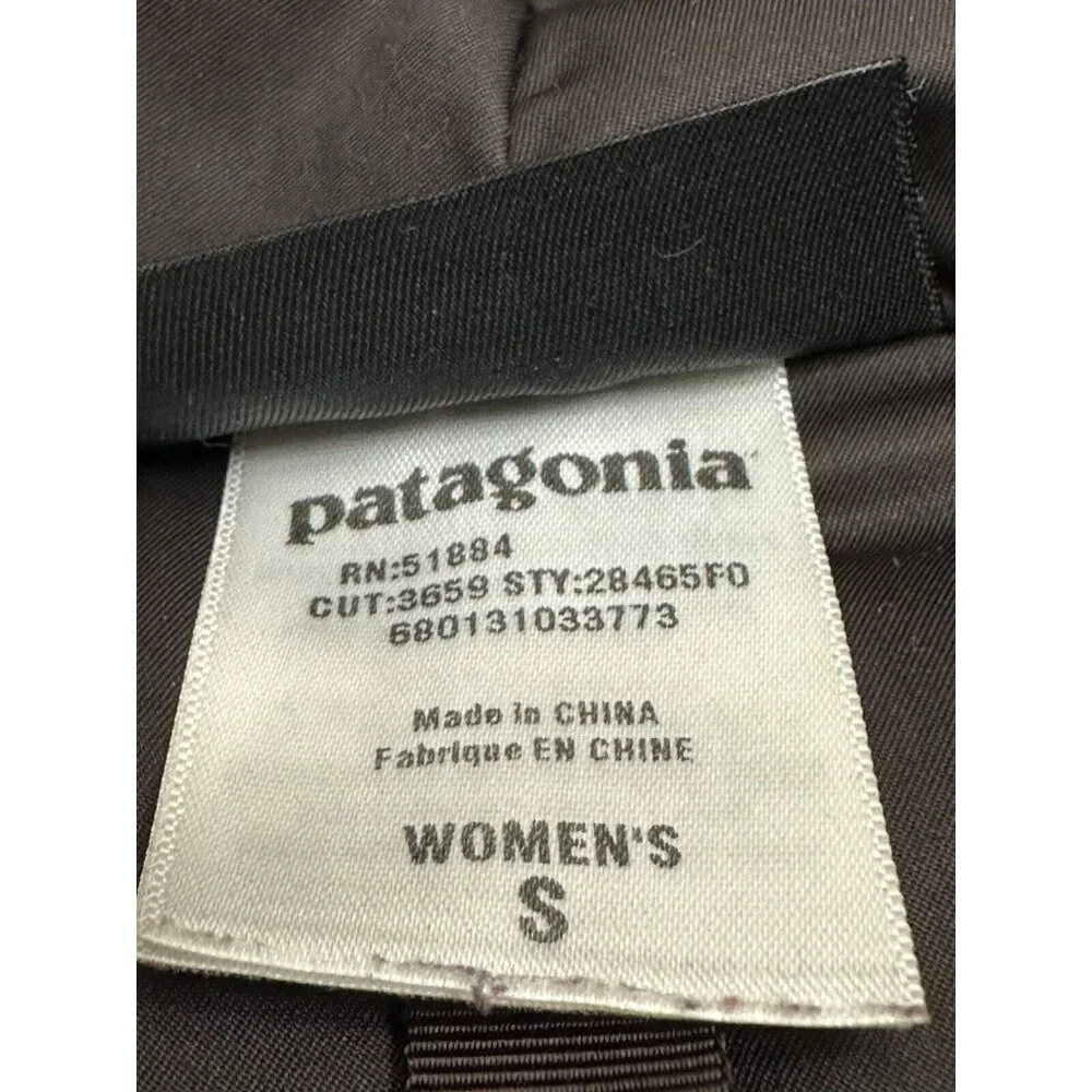 PATAGONIA Jacket Women’s Downtown Loft Parka Goose Down Puffer Hood Coat Brown S - Picture 6 of 10